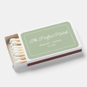 The Perfect Match Minimalist Wedding Favor Matches