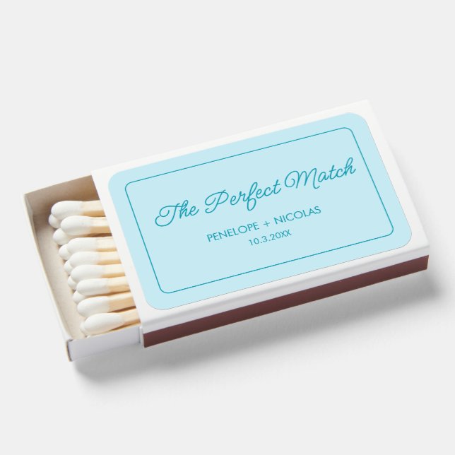 The Perfect Match Minimalist Wedding Favor Matches