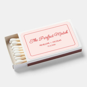 The Perfect Match Minimalist Wedding Favor Matches
