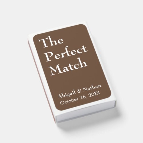 The Perfect Match Mocha Brown Elegant Minimalist