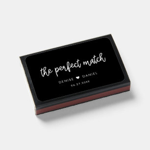 The perfect match Modern calligraphy wedding