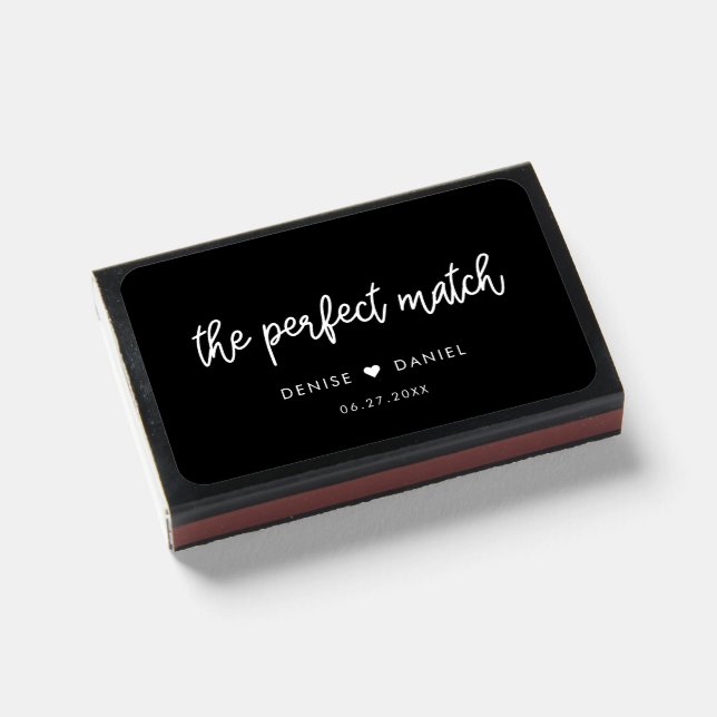 The perfect match Modern calligraphy wedding (Front Closed)