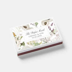 The Perfect Match! Modern Spring Wedding Matchboxes