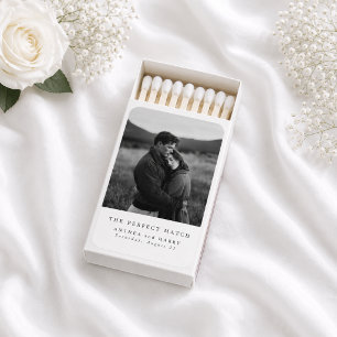 The Perfect Match Modern Wedding Favors Matchbox