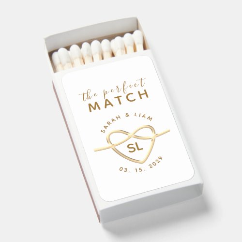 The Perfect Match Monogrammed Wedding Favors
