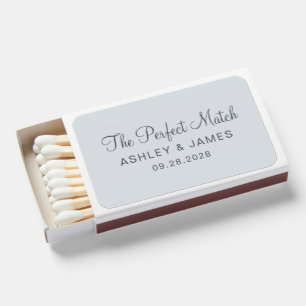 The Perfect Match Names Date Wedding Favor