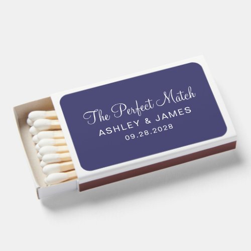 The Perfect Match Names Date Wedding Favor