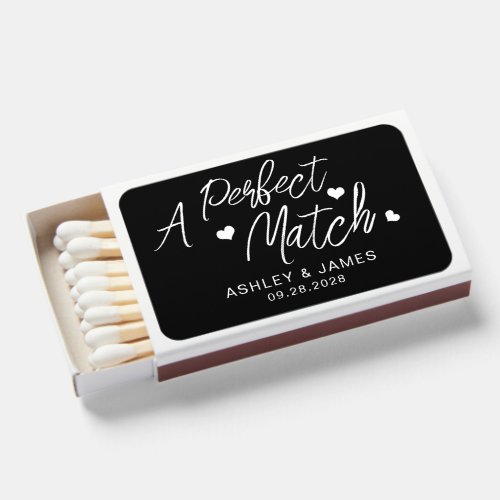 The Perfect Match Names Date Wedding Favor