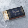 The perfect match navy & gold deco wedding favor