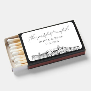 The Perfect Match Pasadena Matchbox Favors