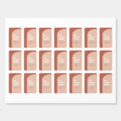 The perfect match Peach terracotta arch matchboxes (Sticker Sheet)