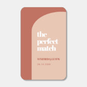 The perfect match Peach terracotta arch matchboxes (Front)