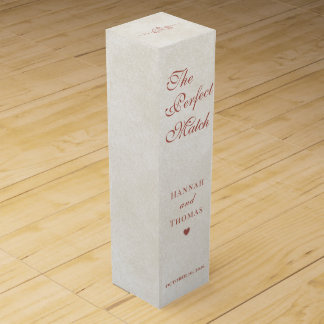 The Perfect Match-Personalized Wedding Gift Wine Box