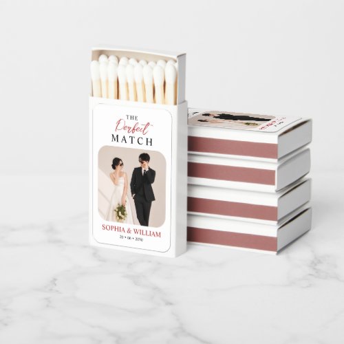 The Perfect Match Personalized Wedding Matchbox