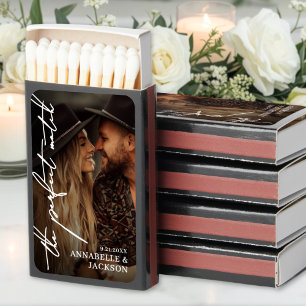 The Perfect Match Photo Wedding Favor Matches
