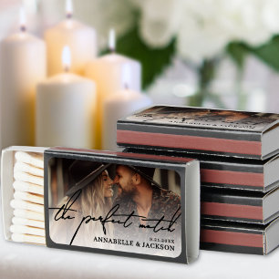 The Perfect Match Photo Wedding Matchboxes