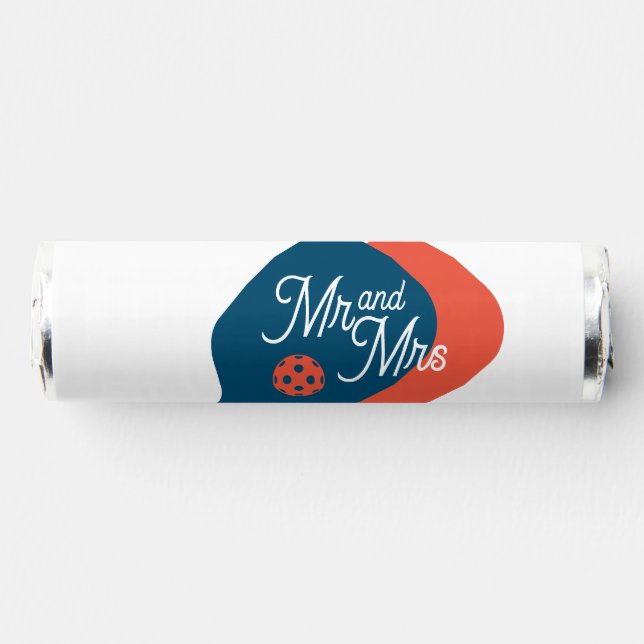 The Perfect Match Pickleball wedding theme Breath Savers® Mints (Front)