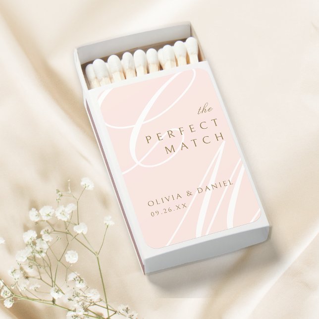 The Perfect Match Pink Classic Script Monogram (The Perfect Match Pink Classic Script Monogram)