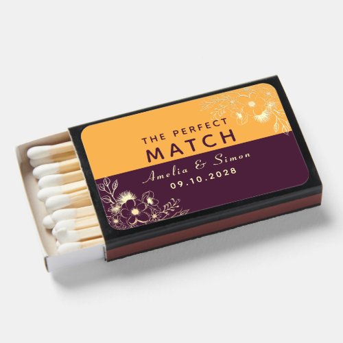 The Perfect Match Purple Wedding Favor