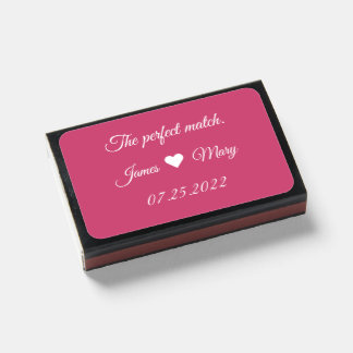 The perfect match. (Raspberry Sorbet) Matchboxes