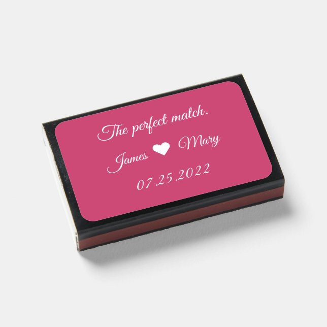 The perfect match. (Raspberry Sorbet) Matchboxes (Front Closed)