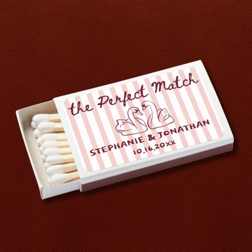 The Perfect Match Red Swans Wedding Favor Matches
