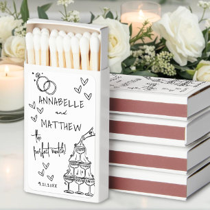 The Perfect Match Retro Wedding Matchbox Favors