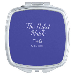 The perfect match royal blue luxury add couple nam compact mirror