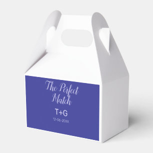 The perfect match royal blue luxury add couple nam favor boxes