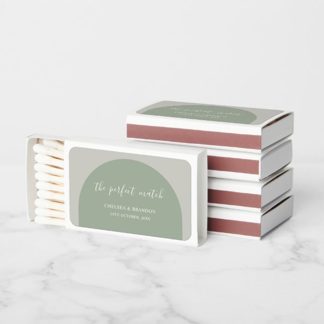 The Perfect Match Rustic Sage Green Arch Wedding (Stacked)