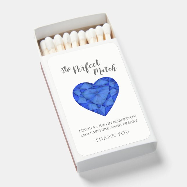 The perfect match sapphire wedding blue (Front Open)