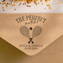 The perfect match Save the Date Wedding Tennis