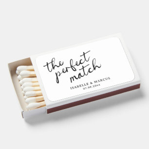 The Perfect Match Signature Script Wedding Favor