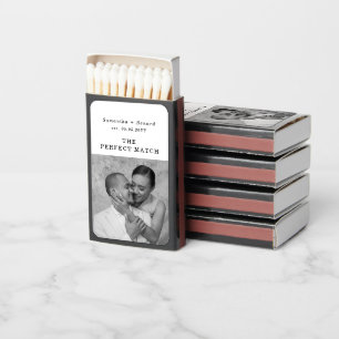 The Perfect Match Simple Modern Chic Photo Wedding