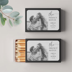 The Perfect Match Simple Photo Wedding Favor