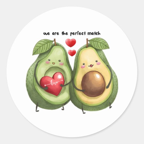 The Perfect Match Valentine sticker