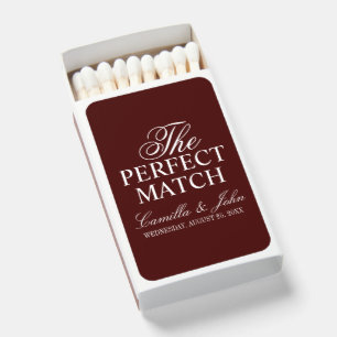 The Perfect Match Vintage Ivory Burgundy Wedding