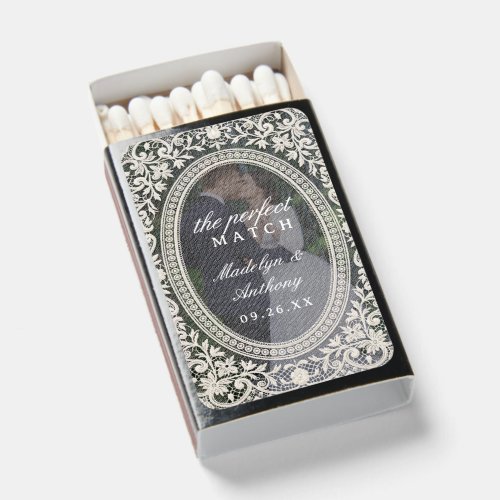 The Perfect Match Vintage Lace Photo Wedding