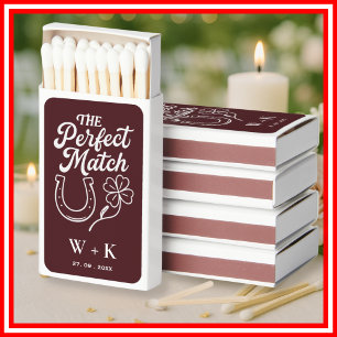 The Perfect Match Wedding Burgundy Horse Shoe