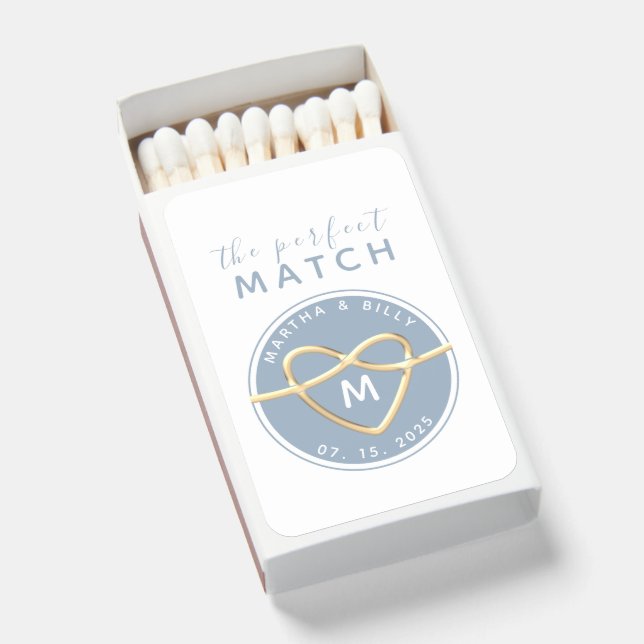 The Perfect Match Wedding Favors (Front Open)