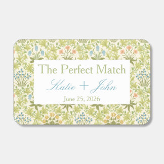 The perfect match wedding green floral aesthetic