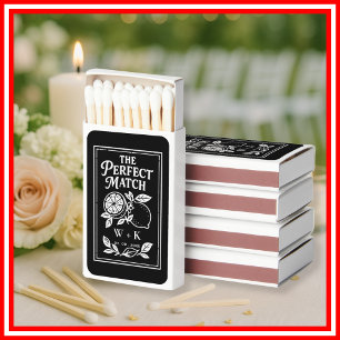 The Perfect Match Wedding Matches   Black Citrus