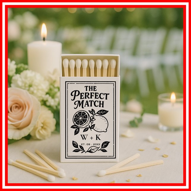 The Perfect Match Wedding Matches | Lemon Citrus  (Creator Uploaded)