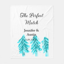 The perfect match winter blue pine tree wedding na