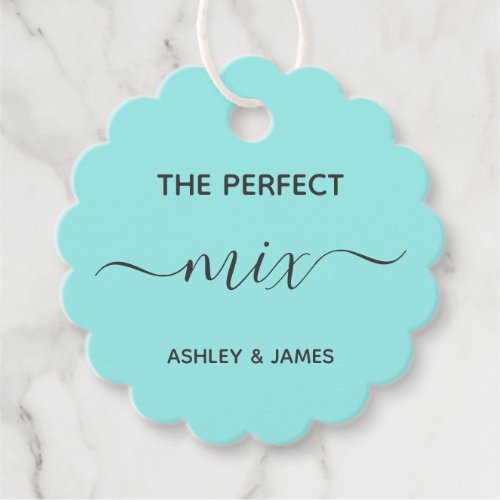 The Perfect Mix Favor Tag Trail Wedding Gift Tag