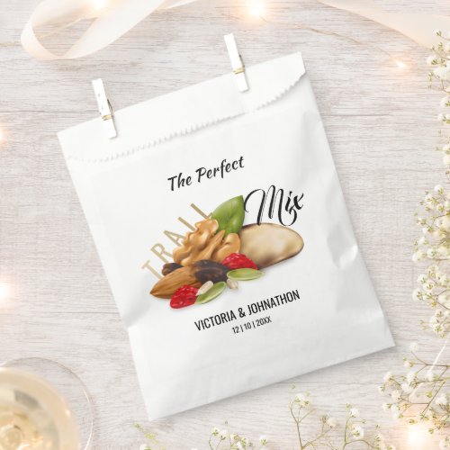 The Perfect Mix Fruit Nut Thank You Wedding Trail Favor Bag