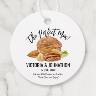 The Perfect Mix Nuts Thank You Wedding Treat Favor Tags