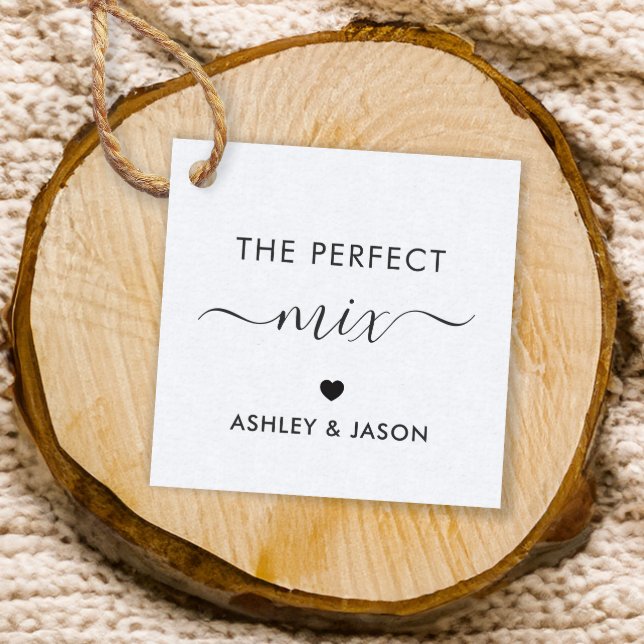 The Perfect Mix Spice or Trail Mix Gift Tag, Kraft Favor Tags (Creator Uploaded)