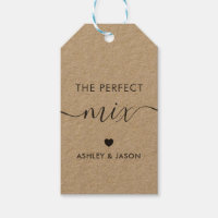 The Perfect Mix Spice or Trail Mix Gift Tag, Kraft