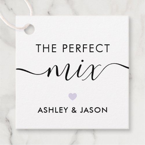 The Perfect Mix Spice or Trail Mix Tag Lavender Favor Tags